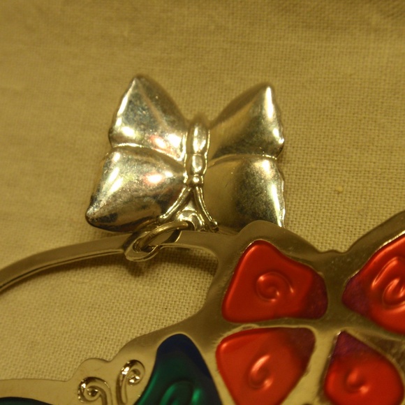Butterfly Brooch - Blue, Pink and Silver - Picture 5 of 8